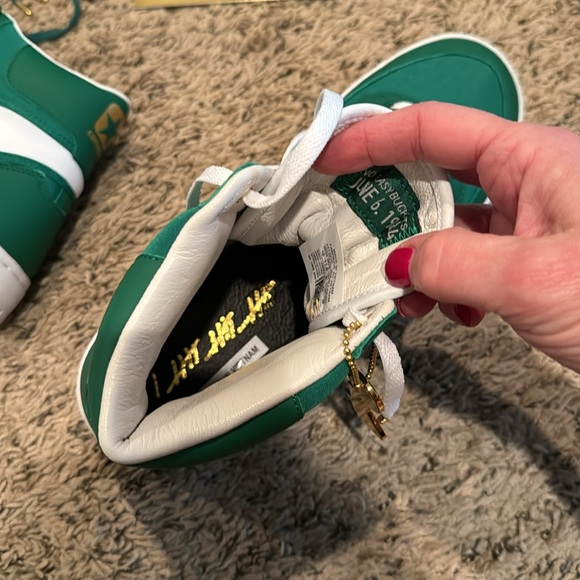 NIB Never Worn New Converse Fastbreak Hi “No Easy Buckets” size 10 Green/Wht - Picture 8 of 9